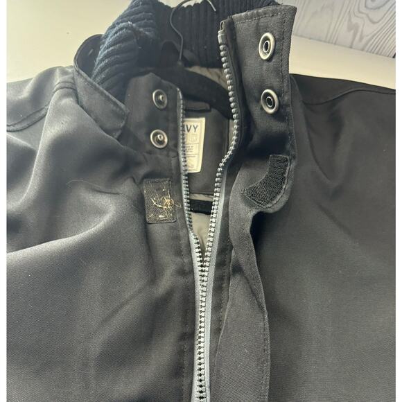 Old Navy Vintage Y2K Utility Jacket Thick Mens Large Full Zip Work Black - Picture 3 of 10
